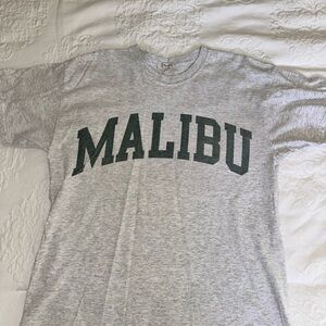 Brandy Melville Heather Gray Malibu Tee